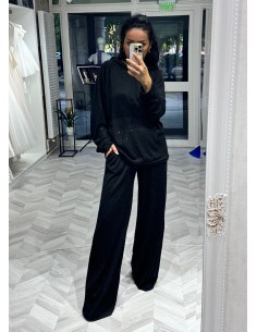 Compleu tricot cu micro paiete