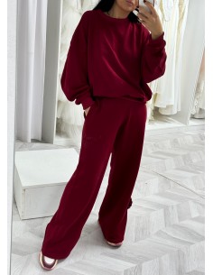 Burgundy cotton set 2