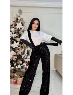 Pantaloni cu bretele din... 2