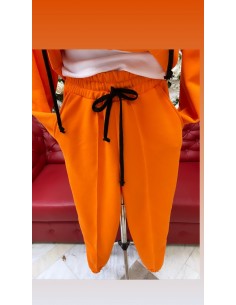 Orange cotton tracksuit 2
