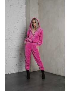 Trening catifea fucsia