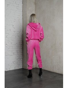 Trening catifea fucsia 2