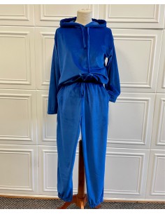 Trening catifea albastru royal