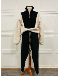 Sherpa Black & Beige